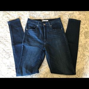 Levi’s Mile High Super Skinny Jeans Dark Wash